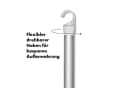 OXO Good Grips Wasserabzieher Ausziehbar Aluminium Silikon Silber Bild 3