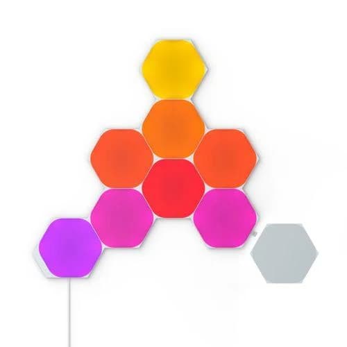 Nanoleaf LED Panel Hexagons, 9 PK, Modulares Stecksystem, Smarte Technologie
