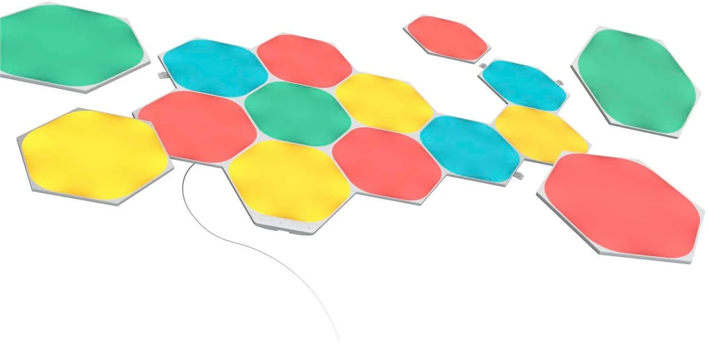 Nanoleaf LED Panel Hexagons, Dimmfunktion, LED fest integriert, Farbwechsler, Starter Kit - 15 PK - Bild 2