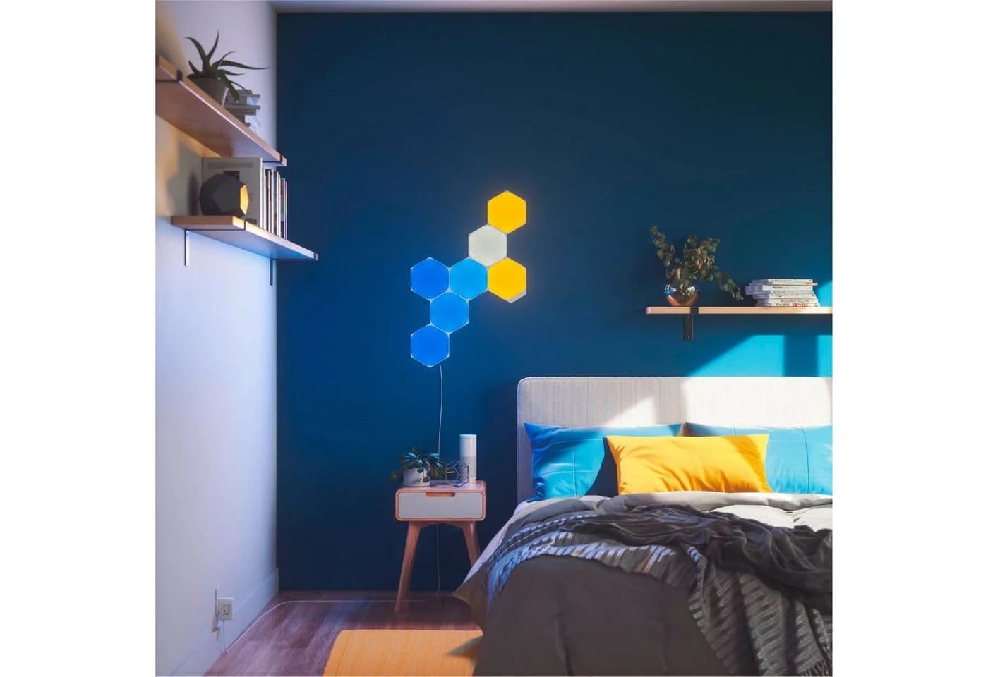 Nanoleaf LED Panel Hexagons, Dimmfunktion, LED fest integriert, Farbwechsler, Starter Kit - 15 PK - Bild 3