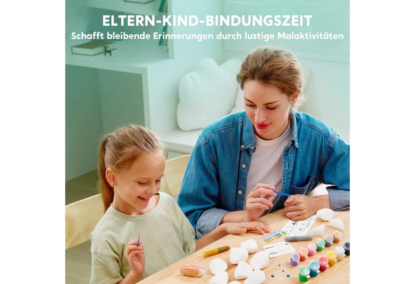 JOYIN Experimentierkasten 10 Stück Steine Bemalen Set 18 Farben - Bild 5