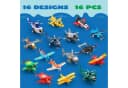 JOYIN 16-teiliges Flugzeug-Spielzeug Set Zurückzieh-Mechanismus ab 3 Jahren Bild 4