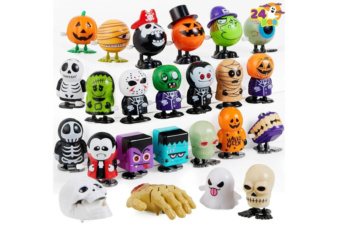 JOYIN 24 Stück Halloween Aufziehspielzeug für Kinder - Bild 2