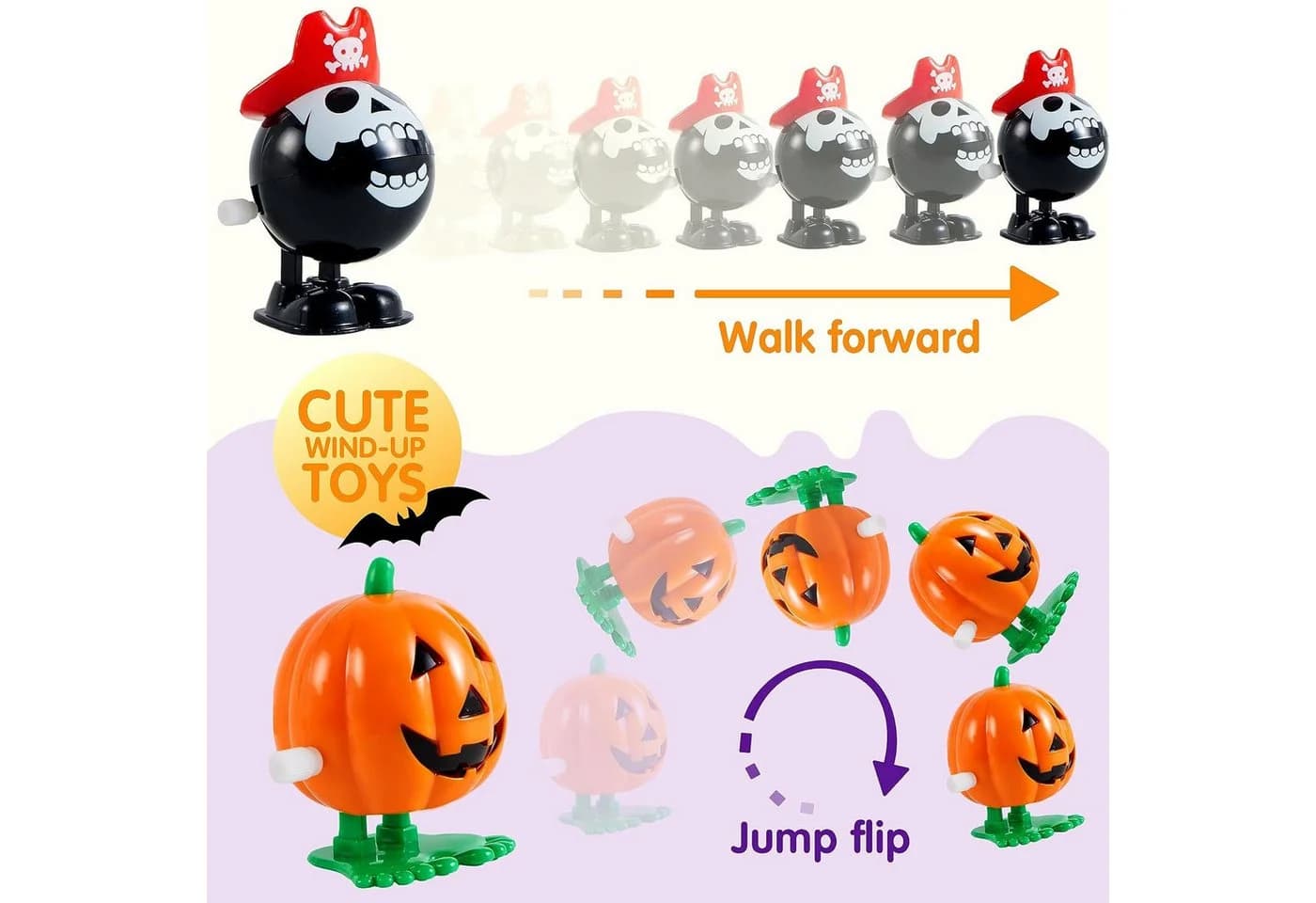 JOYIN 24 Stück Halloween Aufziehspielzeug für Kinder - Bild 4