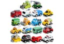 JOYIN 18-tlg. Rückzieh-Spielzeugautos Für Kinder ab 3 Bild 2