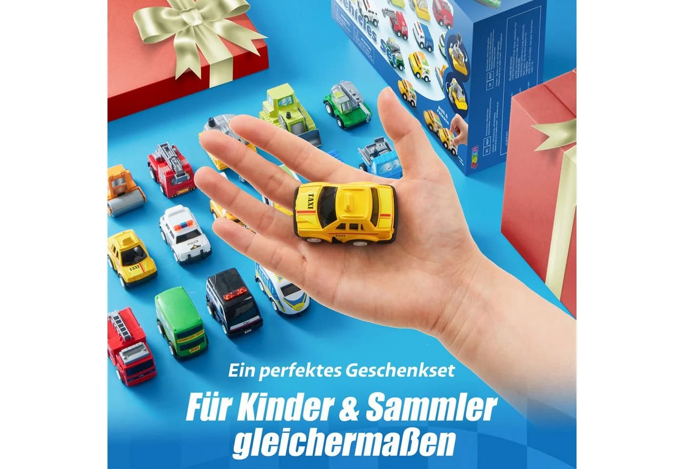 JOYIN 18-tlg. Rückzieh-Spielzeugautos Für Kinder ab 3 - Bild 3