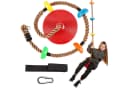 TURFEE Mehrkindschaukel mit Kletterseil & Plattform Bild 2