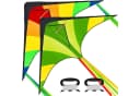 JOYIN Flug-Drache 2-tlg. Delta-Drachen Grün und Regenbogen Bild 2