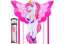 JOYIN Einhorn-Drache Rosa 100x110 cm mit 80m Schnur Bild 2