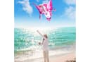 JOYIN Einhorn-Drache Rosa 100x110 cm mit 80m Schnur Bild 3