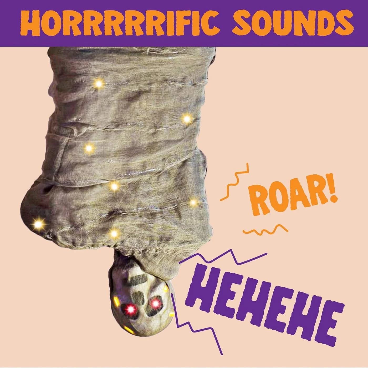 JOYIN Hängedekoration Halloween Leiche 165 cm mit Licht & Sound - Bild 4