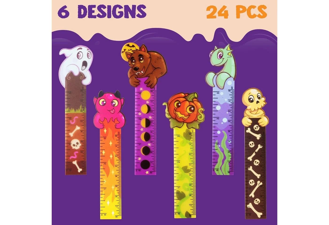 JOYIN 72-teiliges Halloween-Schreibwaren-Set mit 24 Geschenkpacks - Bild 4