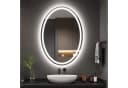 Dripex Badspiegel LED Oval Spiegel, Beschlagfrei Badezimmerspiegel, Wandspiegel mit Beleuchtung, 3 Lichtfarbe, Dimmbar Bild 2
