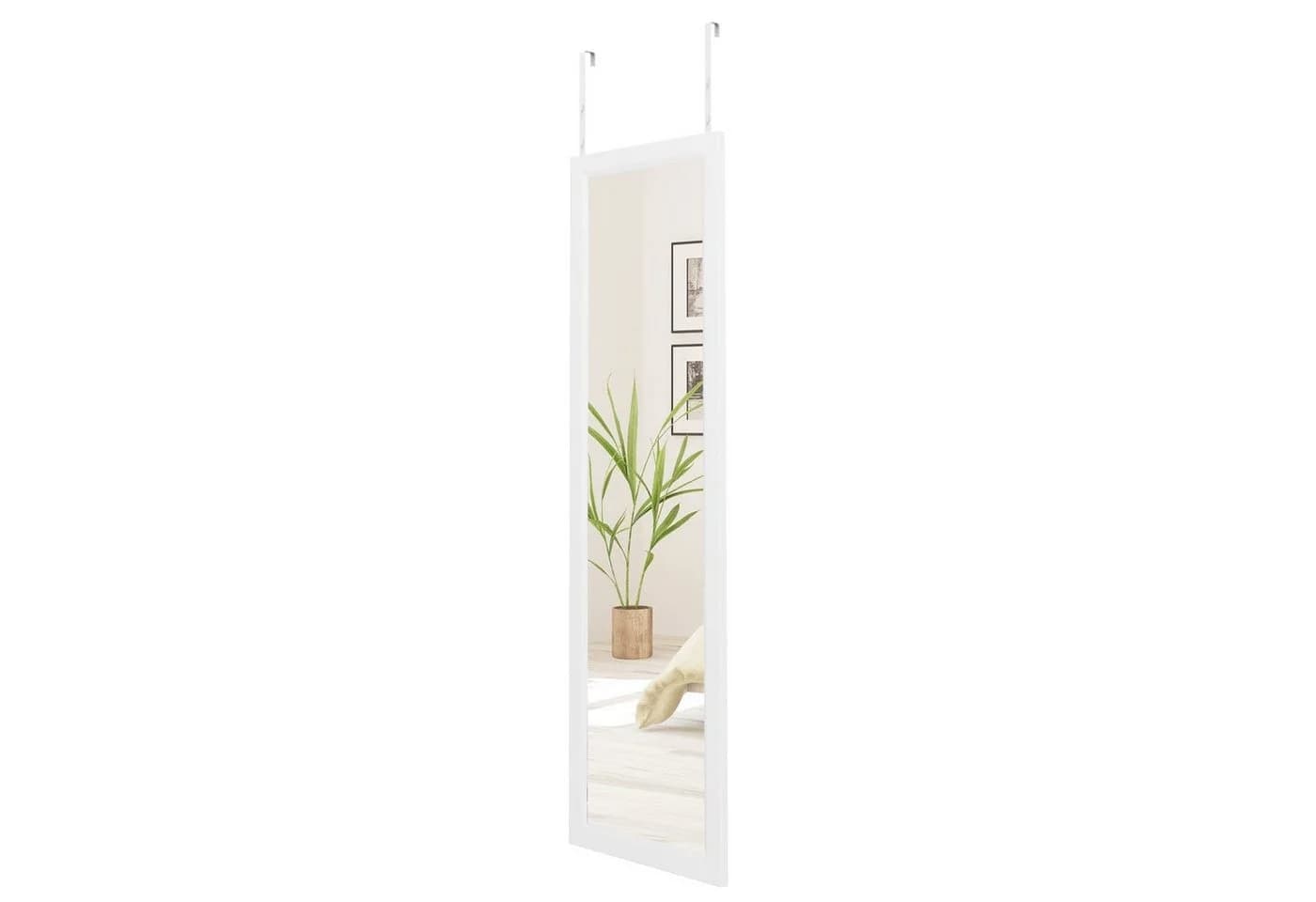 Dripex Wandspiegel höhenverstellbar mit Haken Weiß - Bild 2