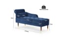 Vesgantti Chaiselongue Smat Sofa Blau Velours Bild 4