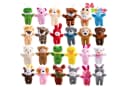 JOYIN 24er Set Mini-Plüschtiere Bunt mit Schlüsselanhänger-Öse Bild 2