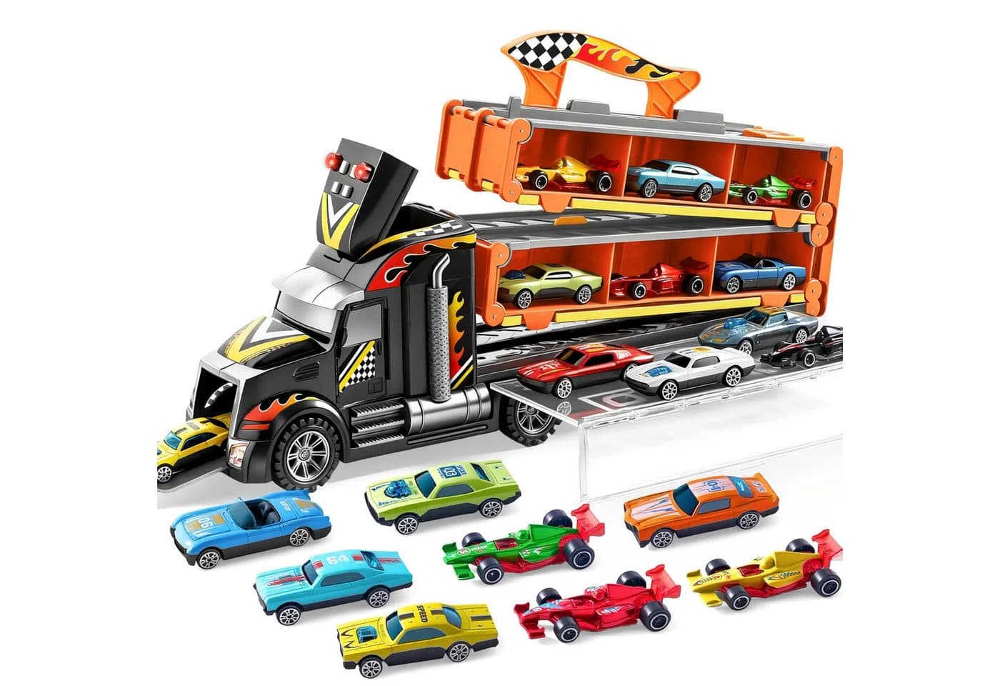 JOYIN Spielzeug-LKW Transporter Truck Schwarz - Bild 2