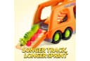 JOYIN Dino-LKW mit 6 Gummifahrzeugen Orange Bild 3