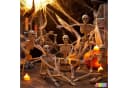 JOYIN 5er Set Halloween Skelett Hängedekoration 40cm beweglich Bild 1