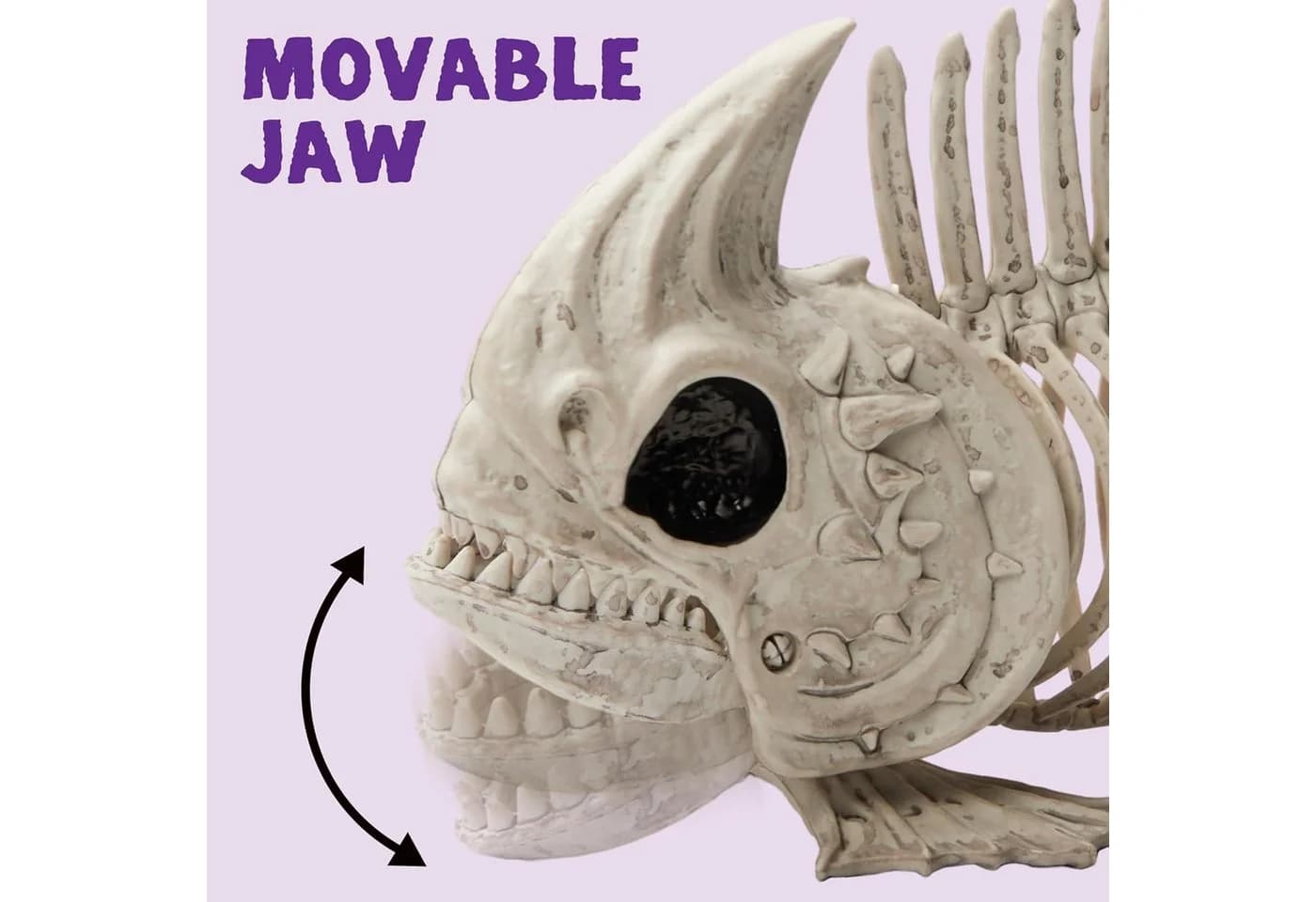 JOYIN 2 Stk. 24,1cm Halloween Fisch Skelett Dekoobjekt