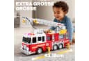 JOYIN Großes Feuerwehrauto mit 83 cm Leiter, Rot Bild 1
