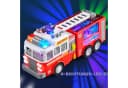 JOYIN Spielzeug-Feuerwehr mit LED-Projektion und Sirene, Rot Bild 4