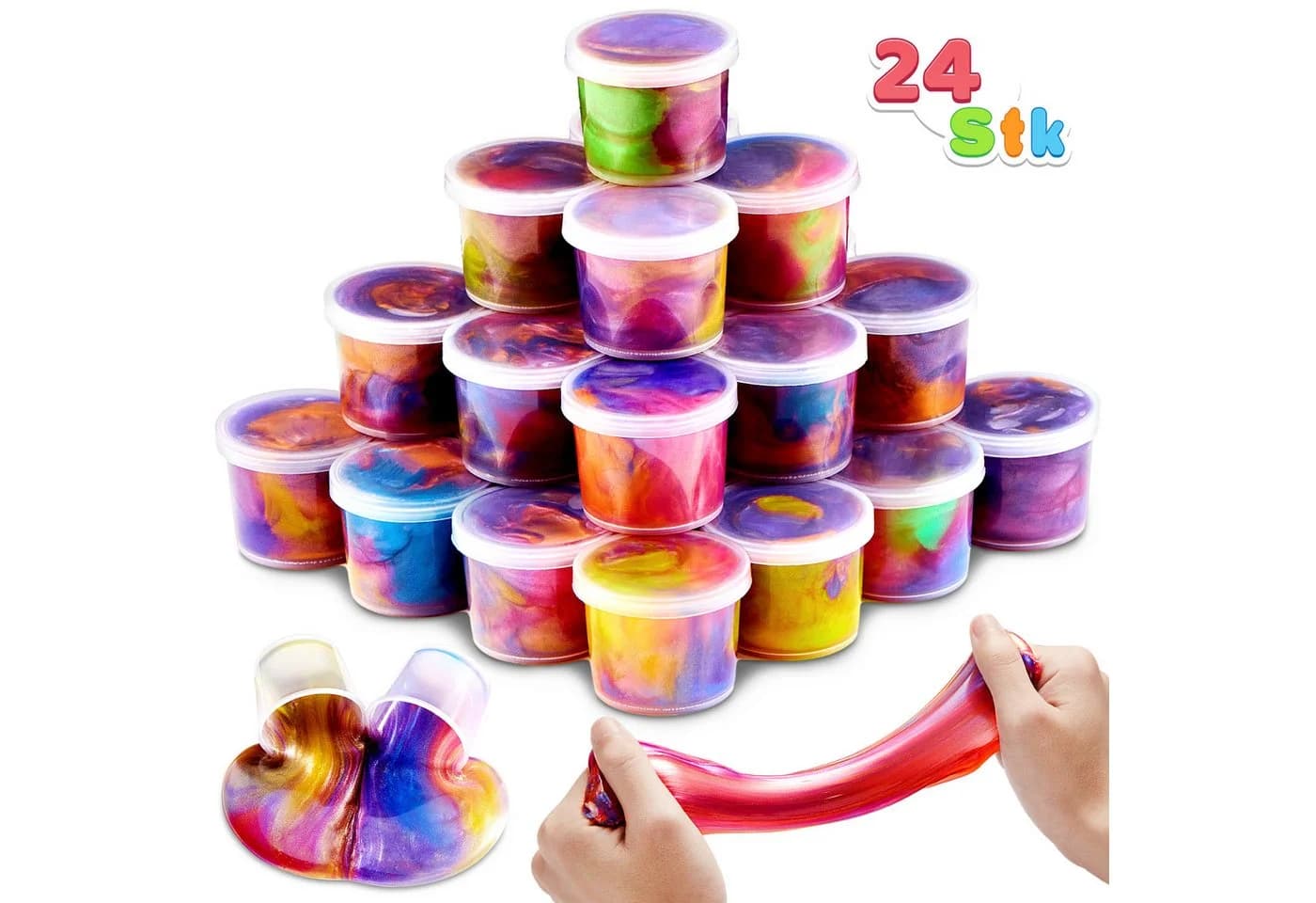 JOYIN Galaxy Slime 24er Set Bunt - Bild 2