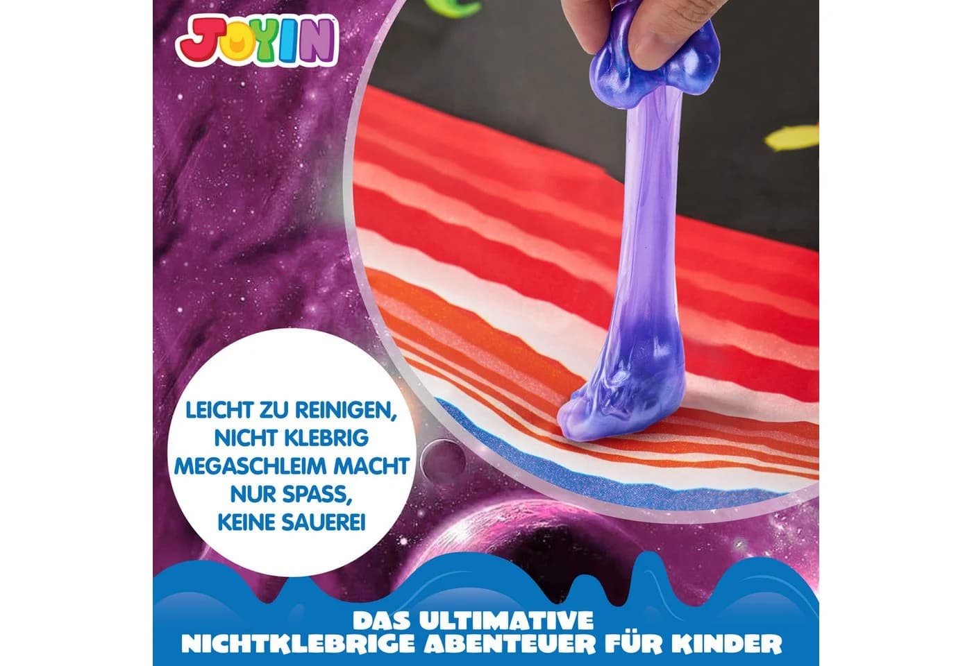 JOYIN Knete 24 Pack Slime Kit Rosa Galaxy - Bild 3