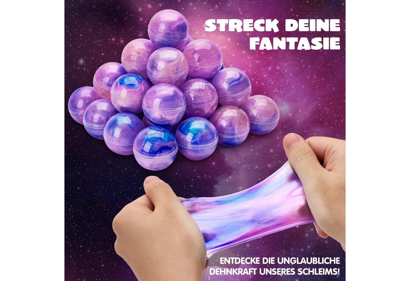JOYIN Knete 24 Pack Slime Kit Rosa Galaxy - Bild 4