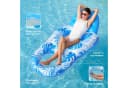 sloosh Luftsessel Aufblasbare Pool-Liege Blau mit Getränkehaltern & Fußstütze Bild 4