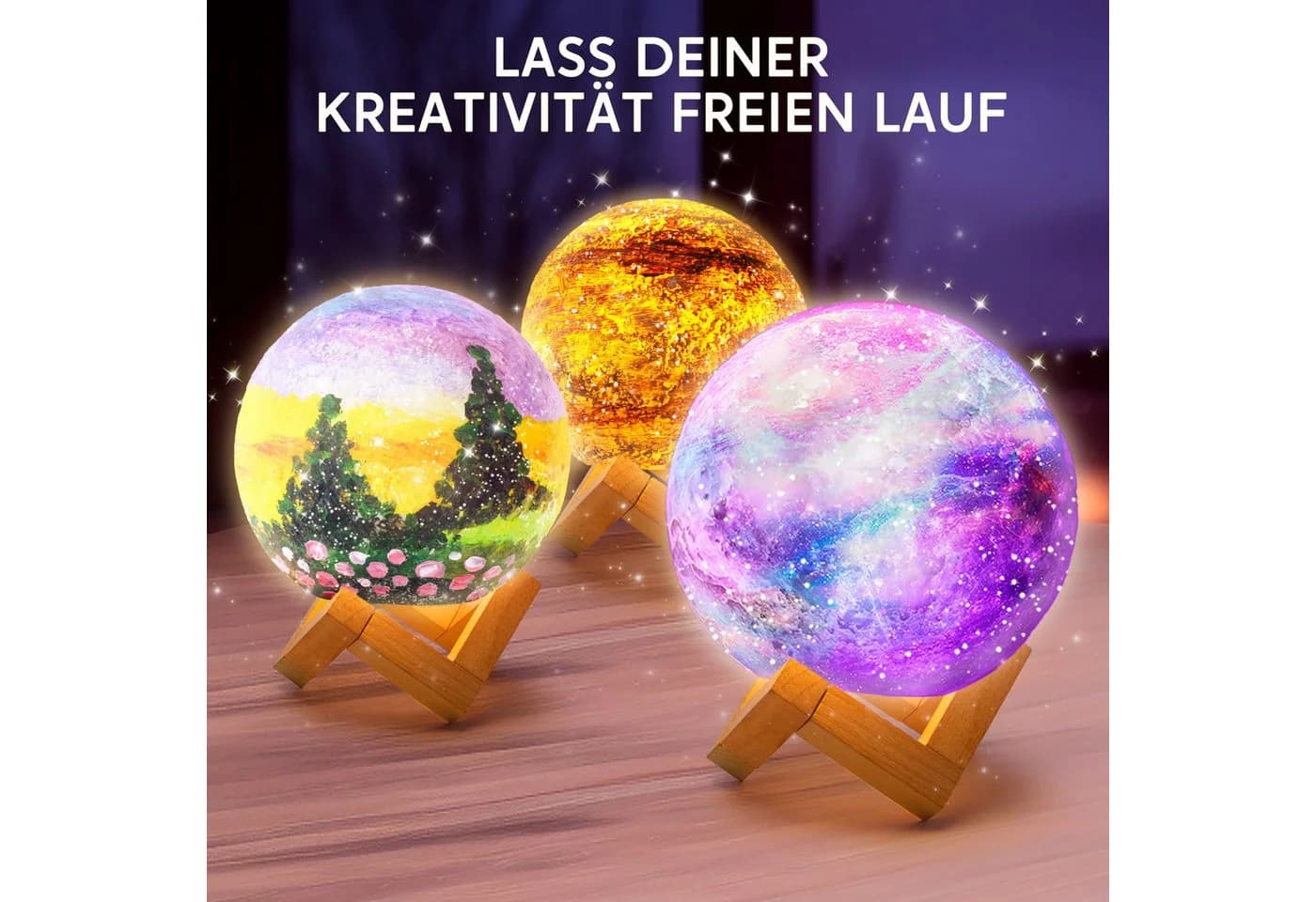 Klever Kits LunaGlow Mondlampe DIY Malset - Bild 3