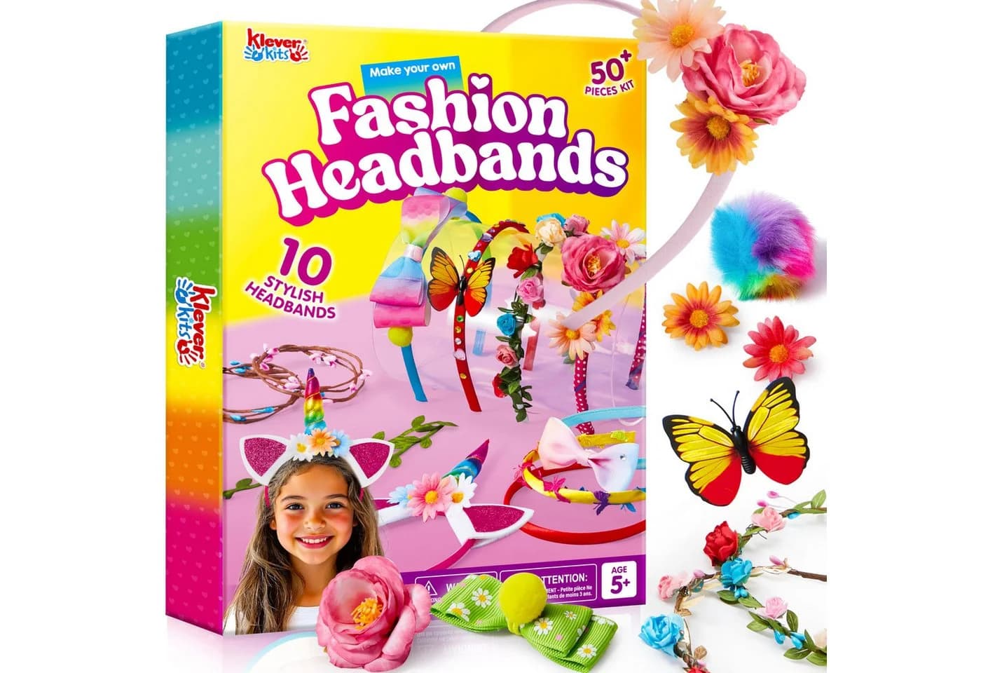 Klever Kits Stirnband-Bastelset für Mädchen, Kinder-Stirnbänder - Bild 2