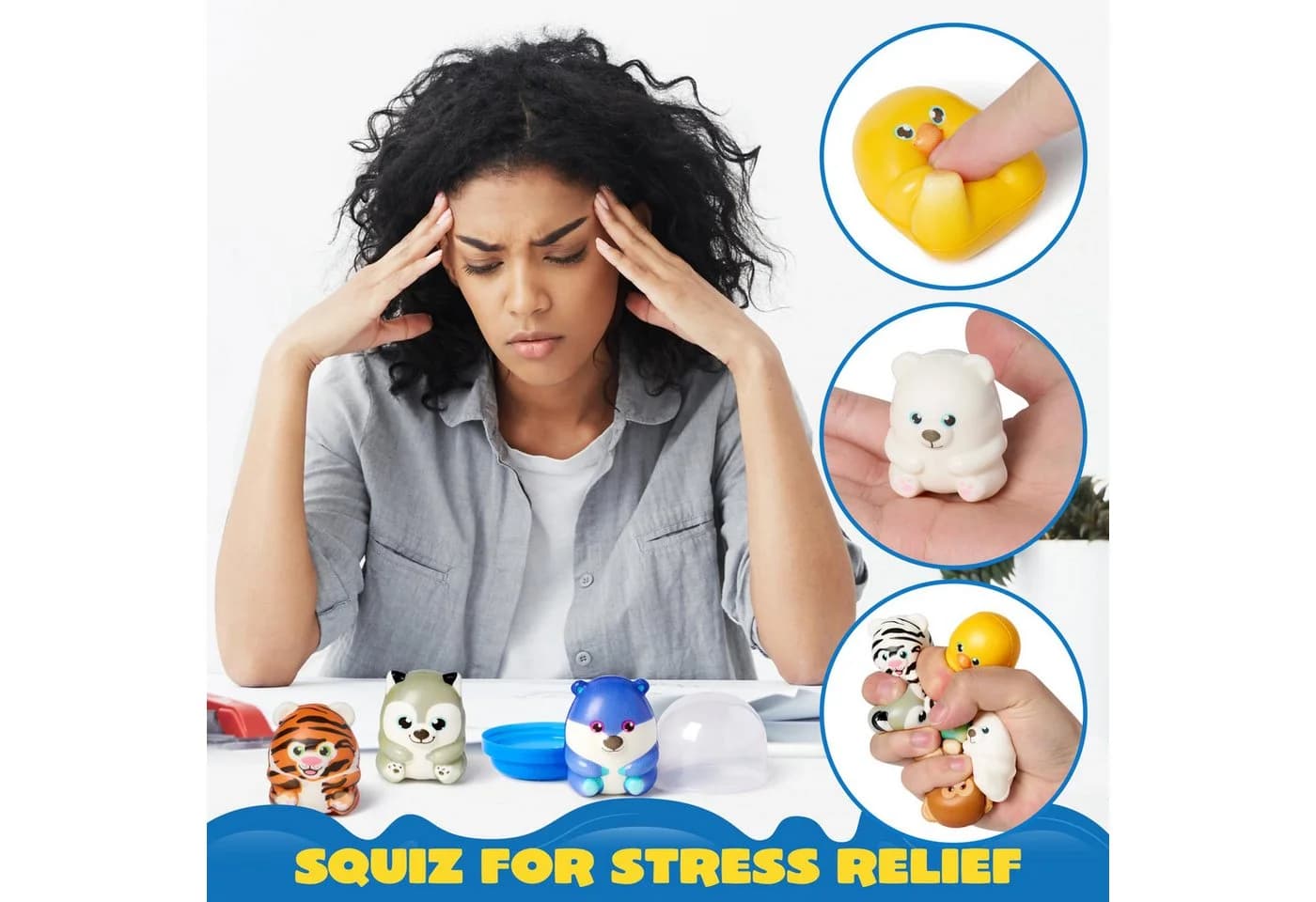 JOYIN 20 Squishies Anti-Stress Fidget-Spielzeug Bunt - Bild 5