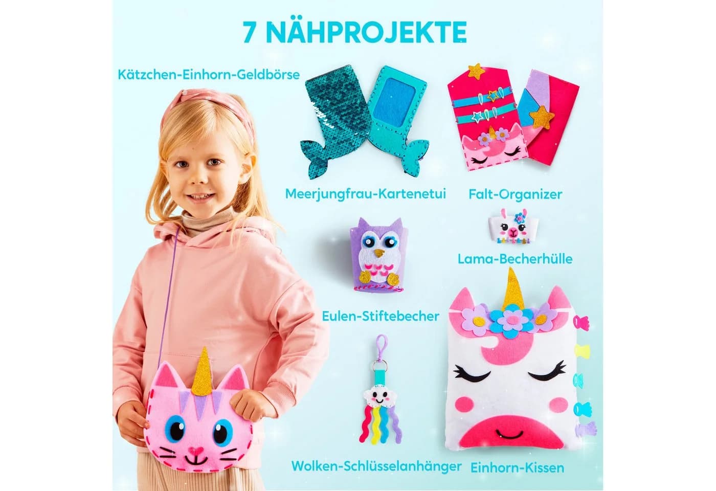 Klever Kits Nähset für Kinder ab 6 Jahren 7-tlg.