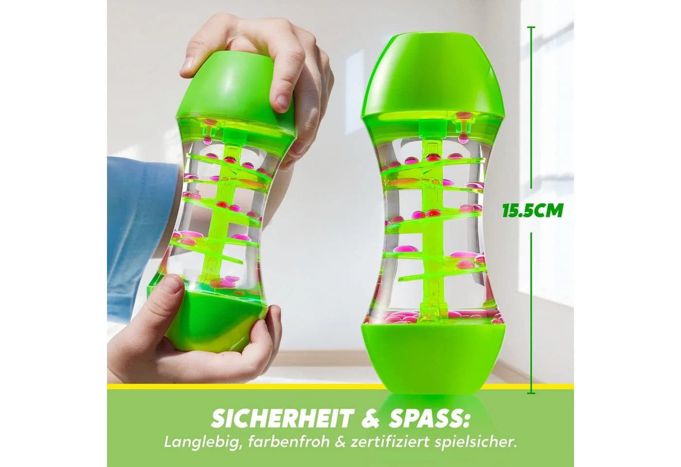JOYIN 4er-Set Fidget Tubes Sensorikröhren Stressbewältigung