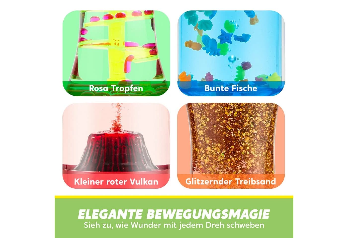 JOYIN 4er-Set Fidget Tubes Sensorikröhren Stressbewältigung - Bild 5