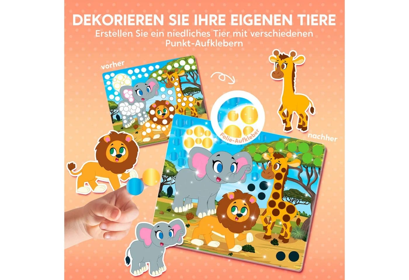 Klever Kits Dot Art Aktivität Einhörner Prinzessinnen Bunt