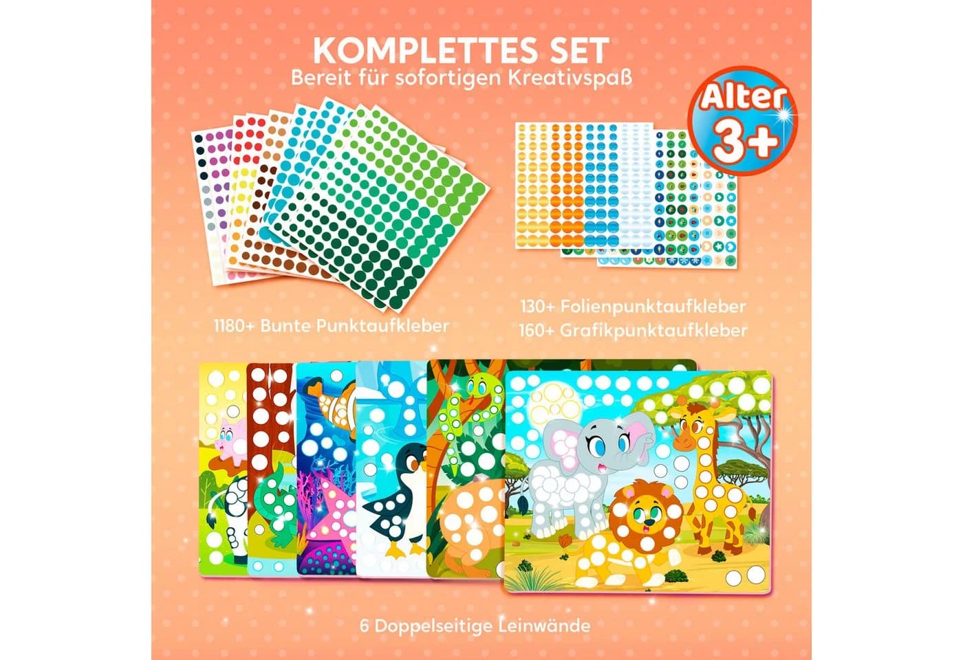 Klever Kits Dot Art Aktivität Einhörner Prinzessinnen Bunt - Bild 4
