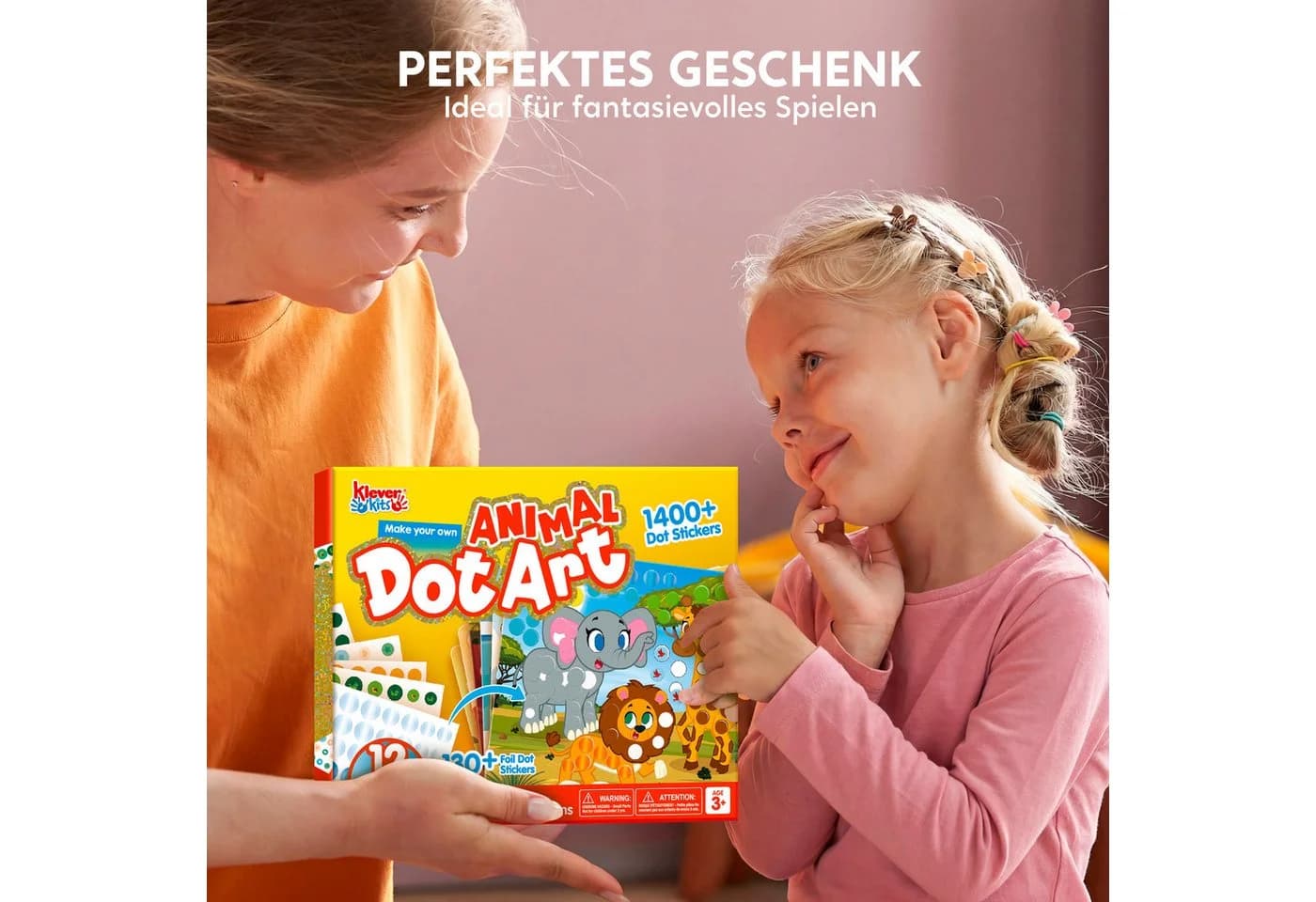 Klever Kits Dot Art Aktivität Einhörner Prinzessinnen Bunt - Bild 5