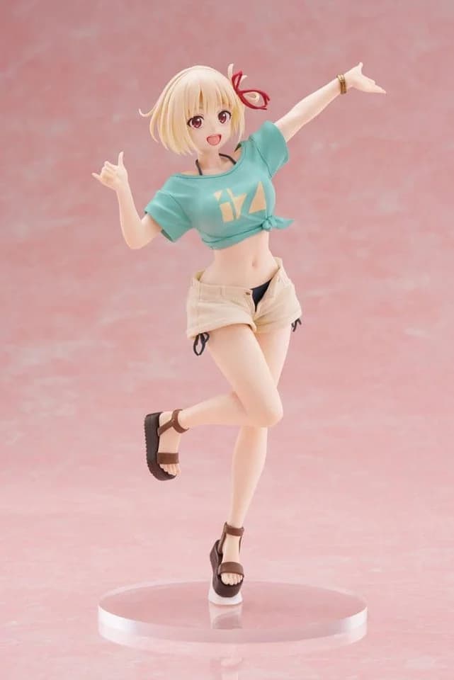 Taito Prize Lycoris Recoil Coreful Chisato Nishikigi Hawaiian Ver. 18 cm - Bild 2
