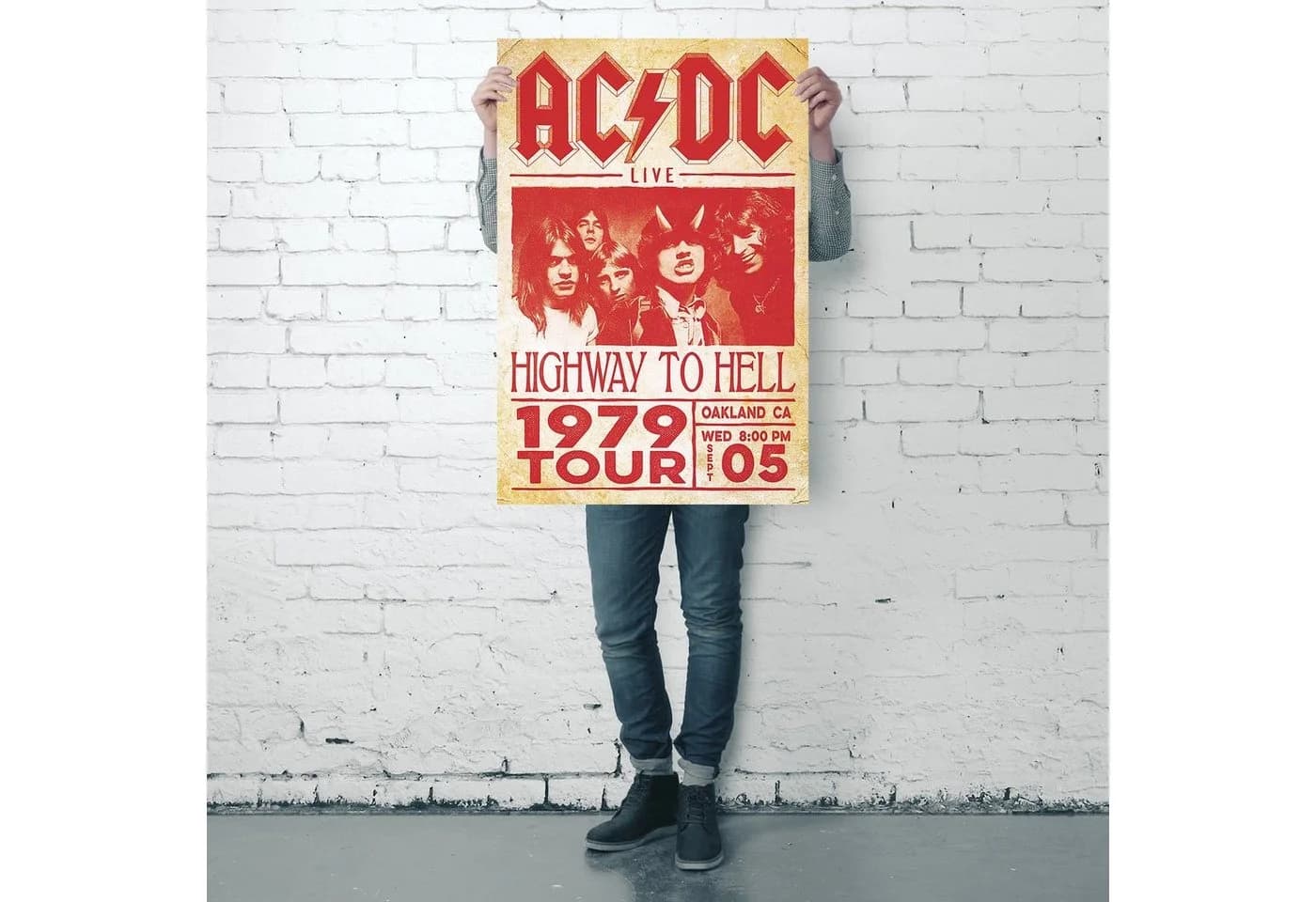 PYRAMID AC/DC Poster Live Highway To Hell Tour 1979 61 x 91,5 cm - Bild 4
