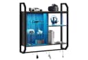 Bestier LED-Wandregal Küchenregal 84 cm mit verstellbarem Glasboden Bild 2