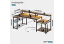 Bestier Gamingtisch 181 x 80 cm L-förmiger Schreibtisch mit LED-Beleuchtung Bild 1