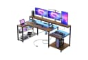 Bestier Gamingtisch 181 x 80 cm L-förmiger Schreibtisch mit LED-Beleuchtung Bild 2