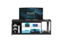 Bestier Lowboard TV-Schrank mit RGB-LED, 144,8 cm, Schwarz Bild 2