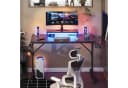 Bestier Gamingtisch 106cm Gaming Schreibtisch mit RGB-LED Schwarz Bild 1