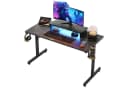 Bestier Gamingtisch 106cm Gaming Schreibtisch mit RGB-LED Schwarz Bild 2