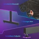Bestier Gamingtisch 106cm Gaming Schreibtisch mit RGB-LED Schwarz Bild 5