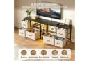 Bestier TV-Schrank mit LED-Beleuchtung und 6 Schubladen Schwarz Bild 5