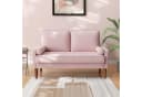 OUNUO 2-Sitzer Sofa Modern Rosa Bild 3